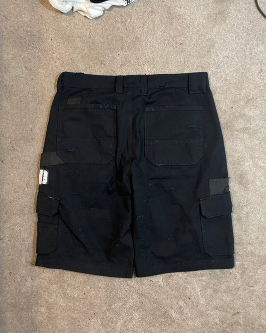 Distressed Cargo Shorts