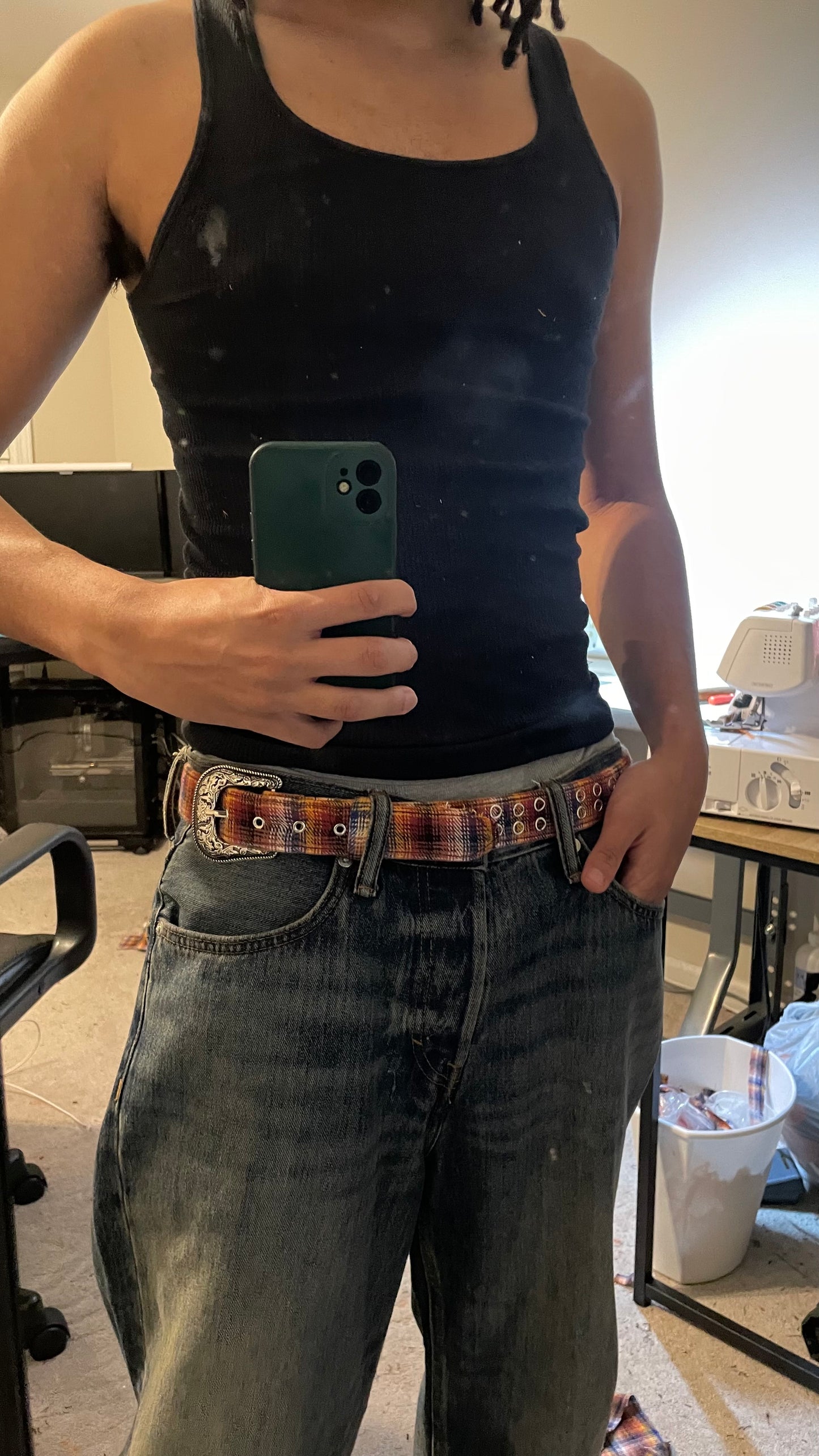 Plaid Belt