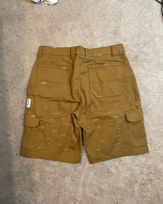 Distressed Cargo Shorts