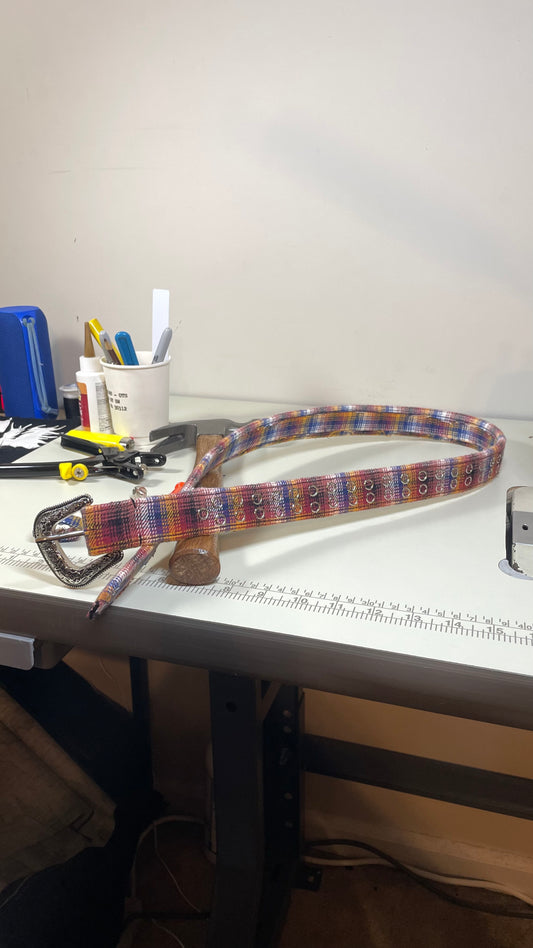 Plaid Belt